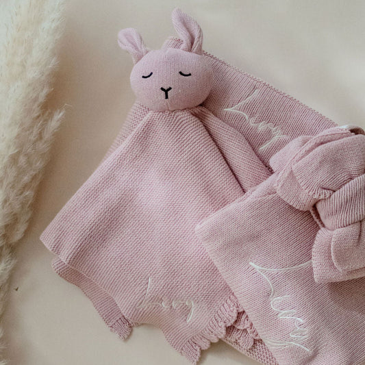 Classic Bunny Comforter – Dusty Pink