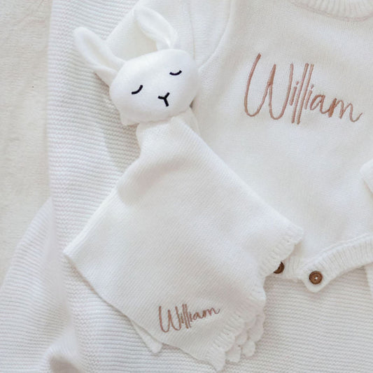 Classic Bunny Comforter – White