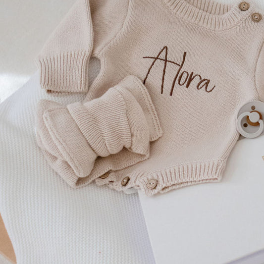 Classic Knit Headband - Beige