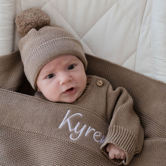 Classic Knit Beanie - Mocha