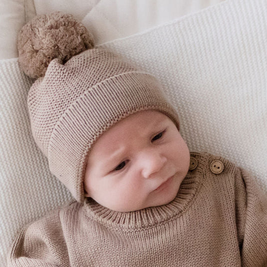 Classic Knit Beanie - Mocha