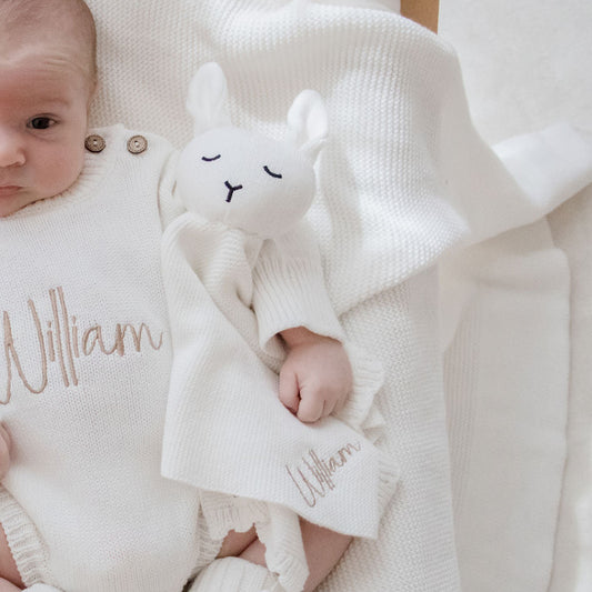 Classic Bunny Comforter – White