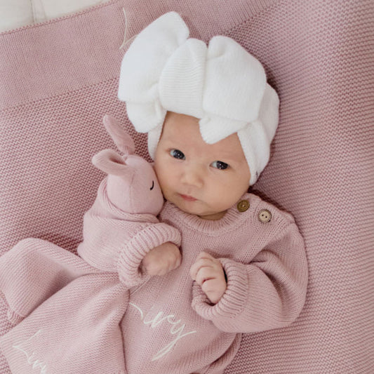 Classic Knit Headband - White