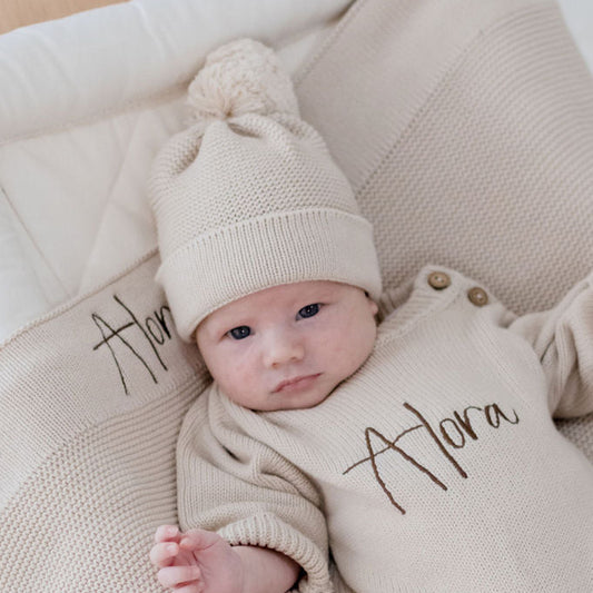 Classic Knit Beanie - Beige