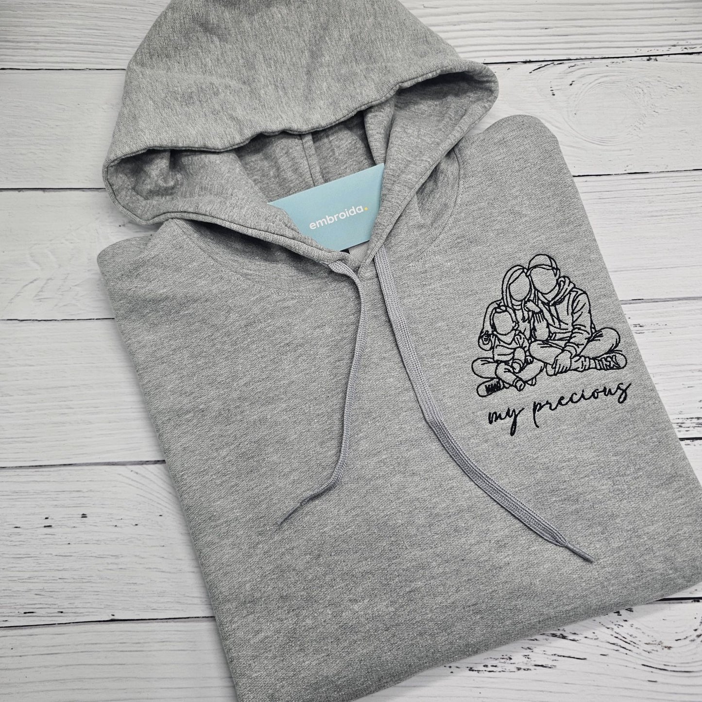 Custom Line Drawing Embroidered Sweatshirts