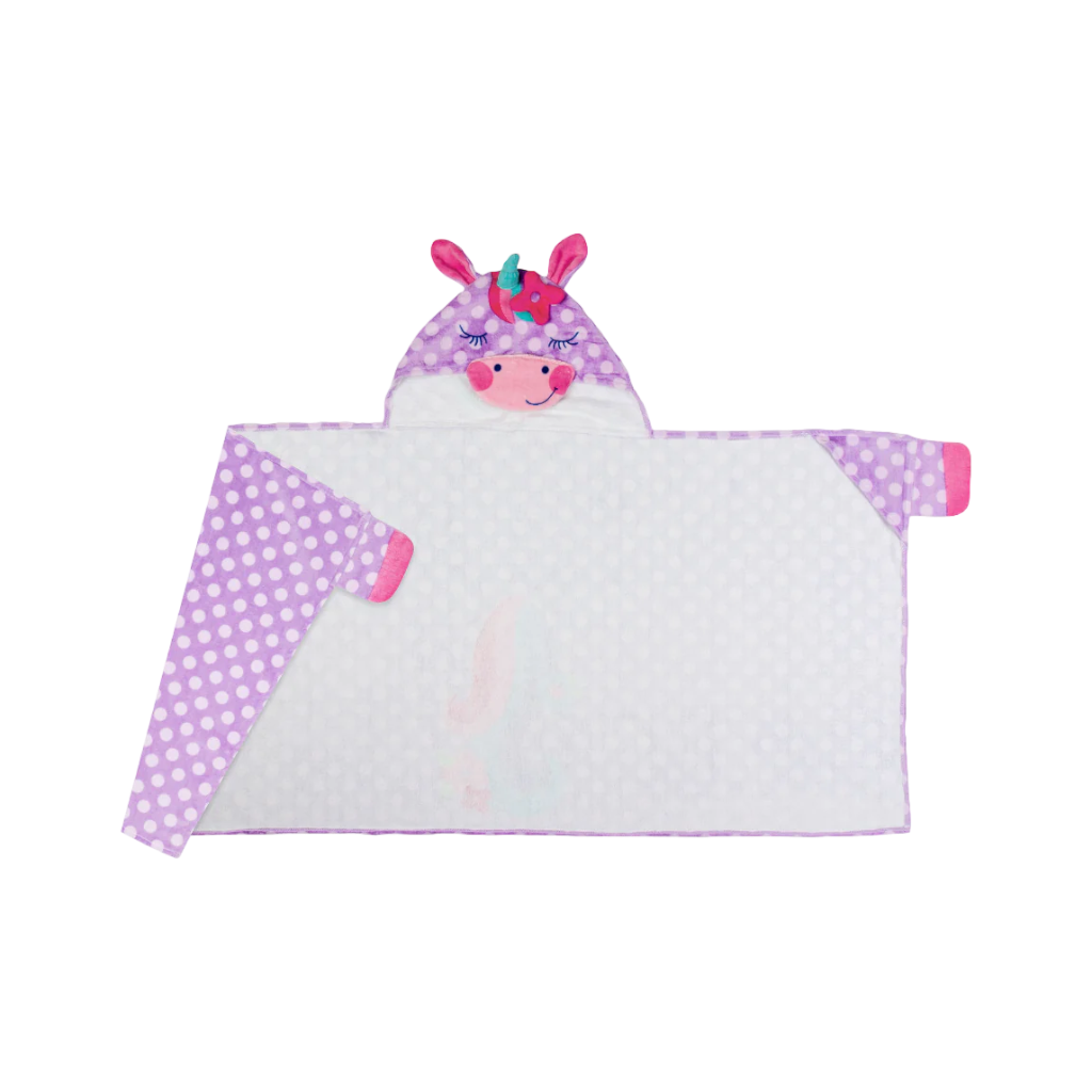 Unicorn Personalised Hooded Beach Towels