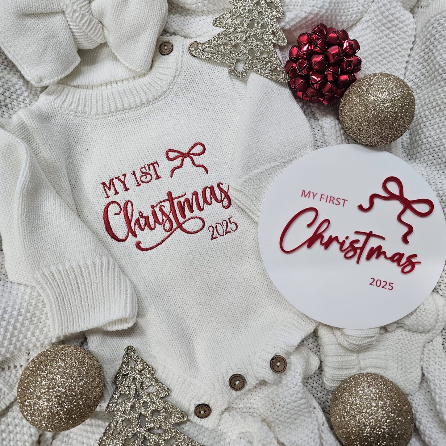 My First Christmas Romper