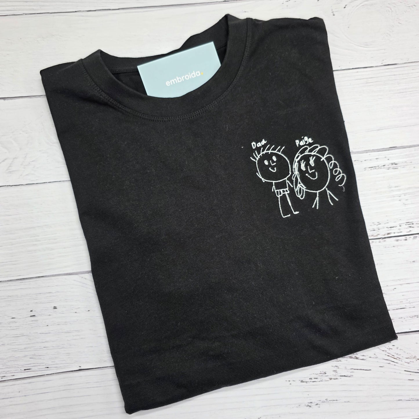 Kids Drawing Embroidered T-Shirts