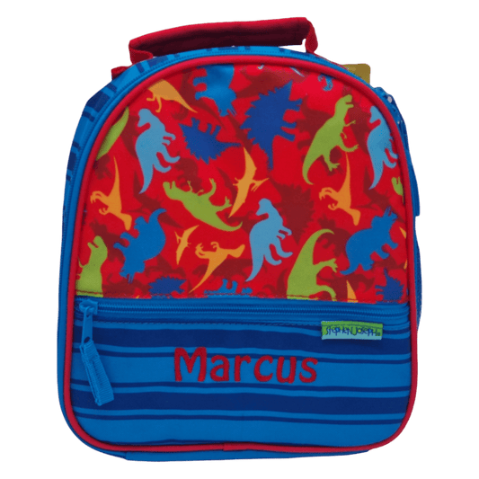 dinosaur lunchbox pal personalise child name with embroidery
