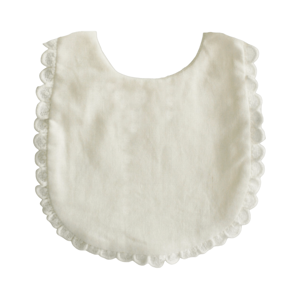 Ivory Alimrose Sophie Newborn Baby Bibs personalise name with embroidery