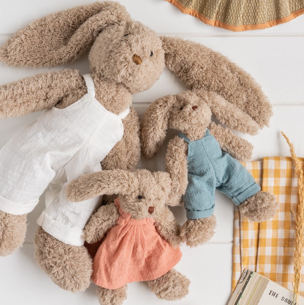 Honey Bunnies personalised with baby name embroidery