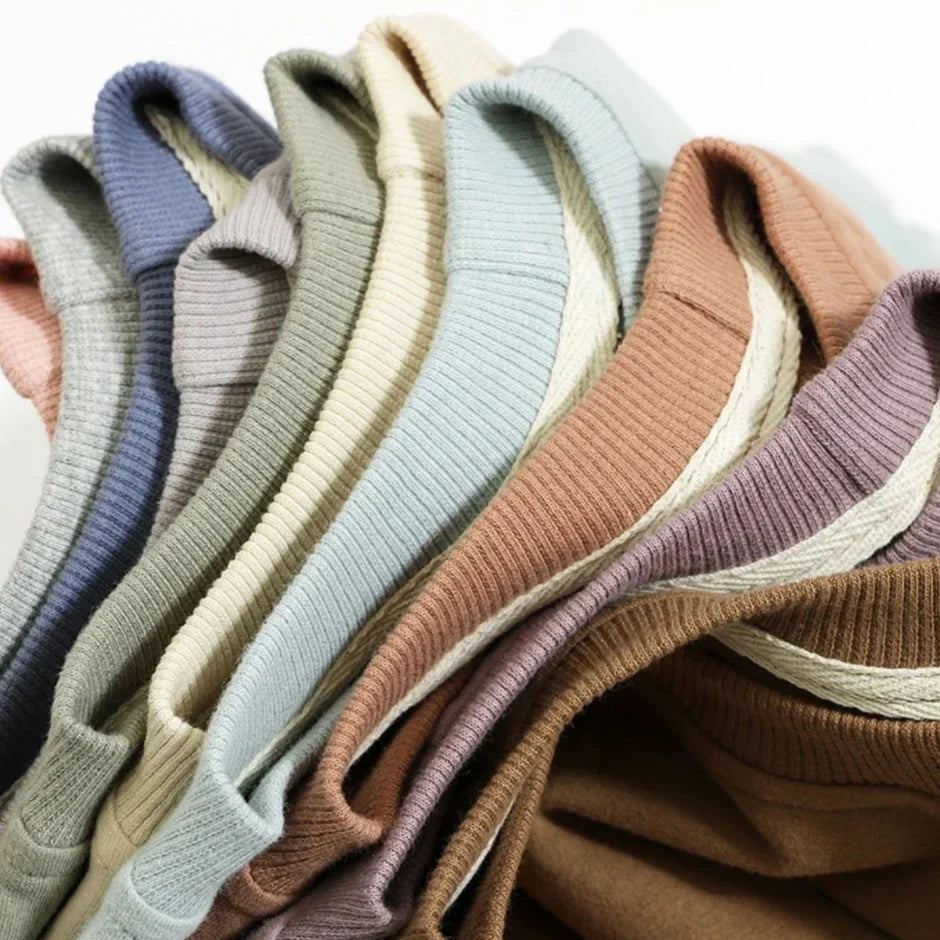 collars of the baby and toddler crewneck jumpers