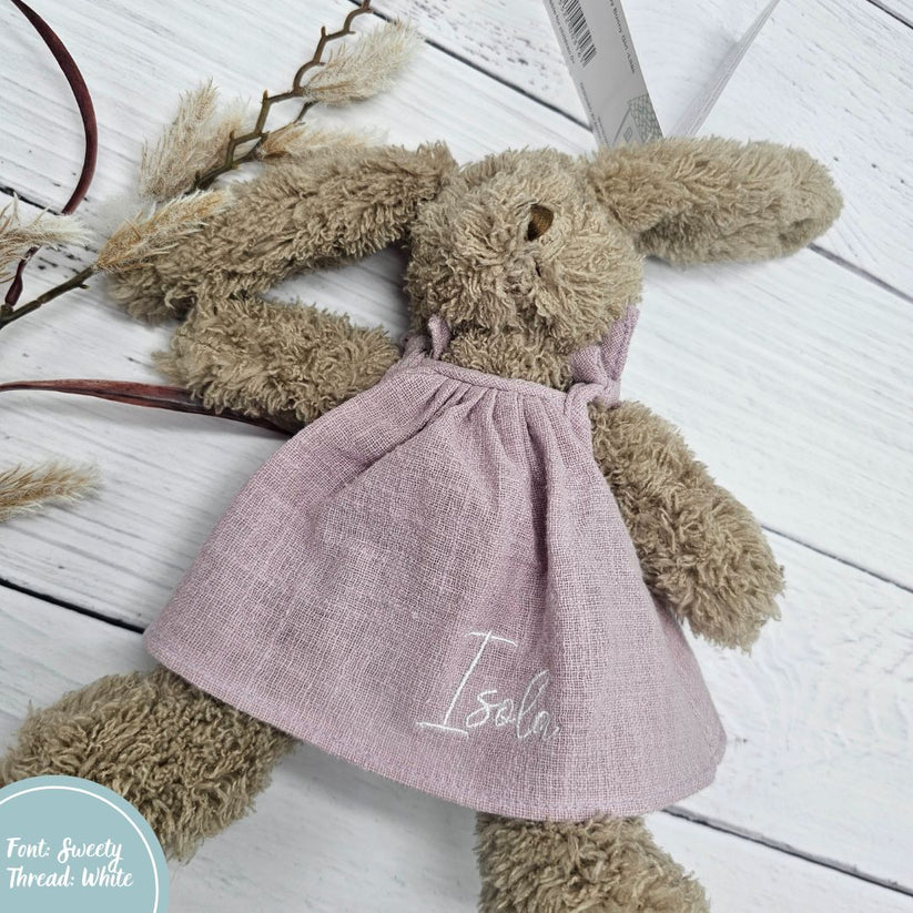 Lilac Baby Girl Honey Bunny Personalised Name – Embroida