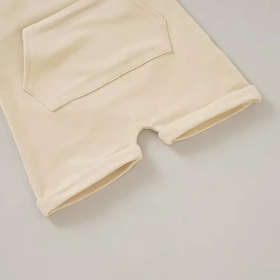 the shorts of the baby and toddler overalls
