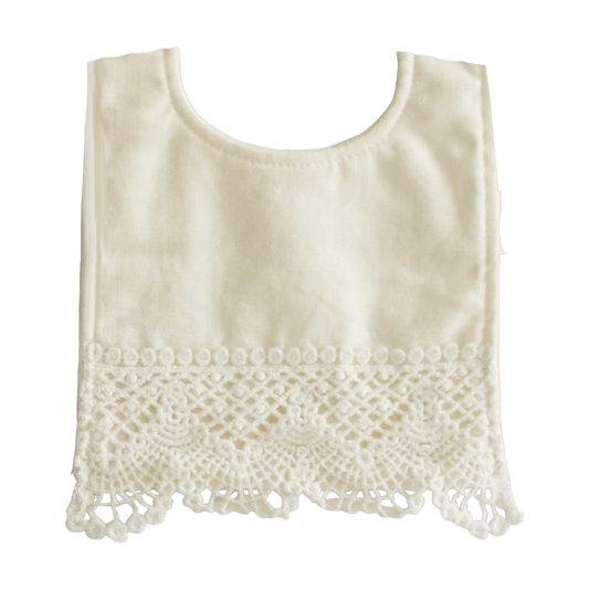 Ivory Alimrose Erin Newborn Baby Bibs personalise name with embroidery