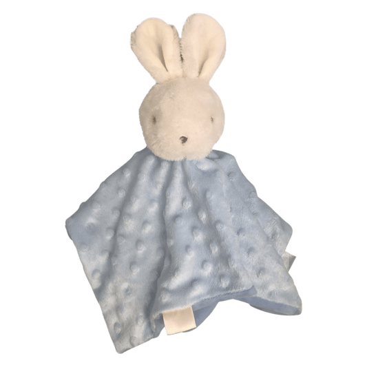 Mink Blue Bunny Baby Comforter personalise baby name with embroidery