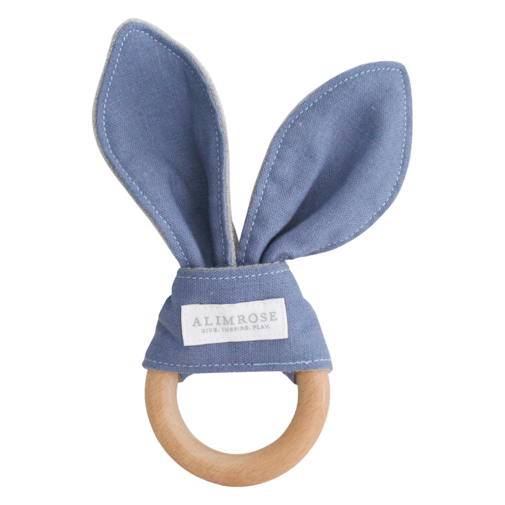 Alimrose Blue Bunny Ear Baby eether