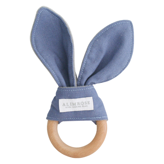 Alimrose Blue Bunny Ear Baby eether